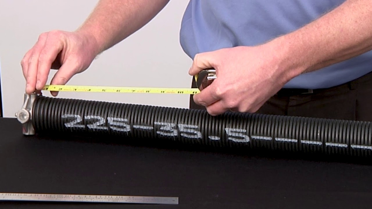 Measuring the Correct Setting of Garage Door Springs Before Ordering the Parts