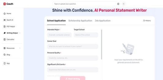 Personal Statement in Seconds: How Gauth Works It’s Magic